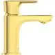 Waschbeckenarmatur in gebürstetem Gold, hergestellt von Ideal Standard. Das Design ist modern und funktional, geeignet für verschiedene Badezimmerstile.